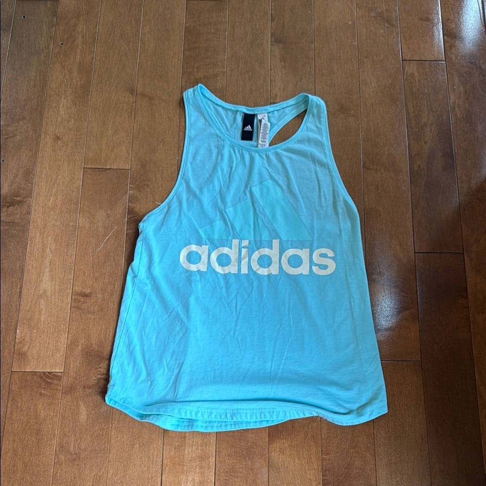 Adidas Light Blue Sleeveless Top